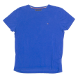 TOMMY HILFIGER Mens T-Shirt Blue Crew Neck M For Sale