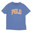 POLO RALPH LAUREN Mens T-Shirt Blue Crew Neck M Fashion