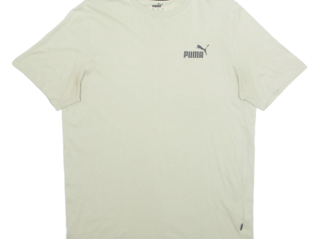 PUMA Mens T-Shirt Green M Hot on Sale