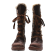 EL NATURALISTA Snow Boots Brown Leather Womens UK 3 Discount