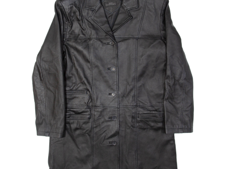 MODERN CLASSICS Womens Jacket Black Leather UK 14 on Sale