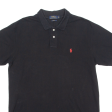 POLO RALPH LAUREN Custom Fit Mens Polo Shirt Black XL Cheap