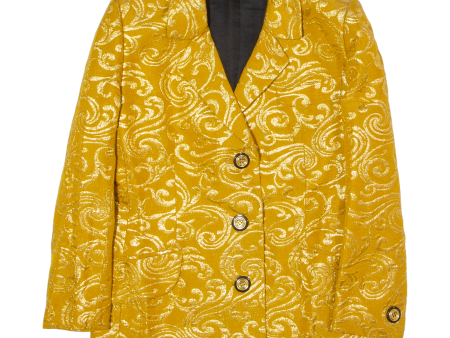 ELI GLAU Womens Blazer Jacket Gold 80s UK 16 Online now