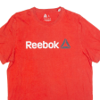 REEBOK Mens T-Shirt Red L Online