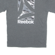 REEBOK Mens T-Shirt Grey M Hot on Sale