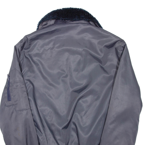 Mens Bomber Jacket Blue Nylon S Online Sale