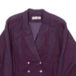 RYH JENG Womens Blazer Jacket Purple 90s XL Online