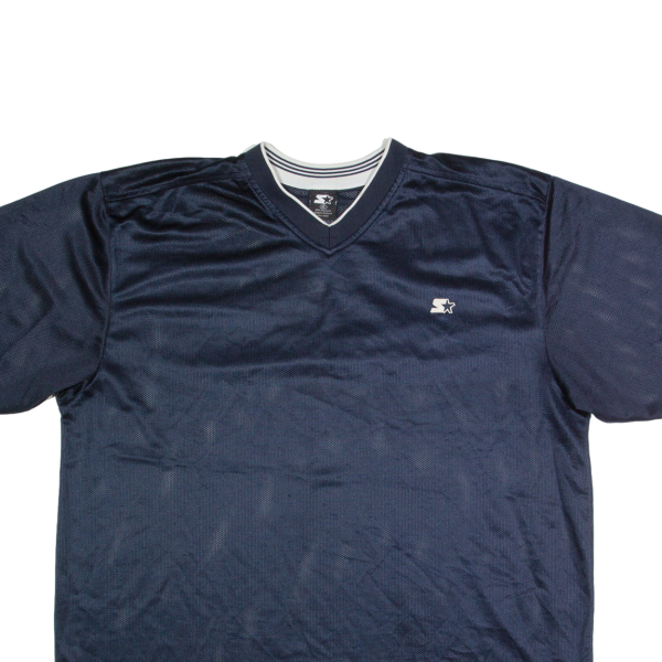 STARTER Mens Jersey Blue USA V-Neck XL Hot on Sale