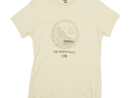 THE NORTH FACE Womens T-Shirt Beige Crew Neck M For Cheap