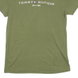 TOMMY HILFIGER Mens T-Shirt Green Crew Neck S Online Hot Sale