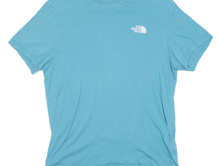 THE NORTH FACE Mens T-Shirt Blue Crew Neck L Fashion