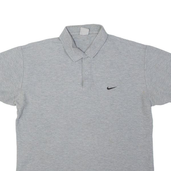 NIKE Mens Polo Shirt Grey L on Sale