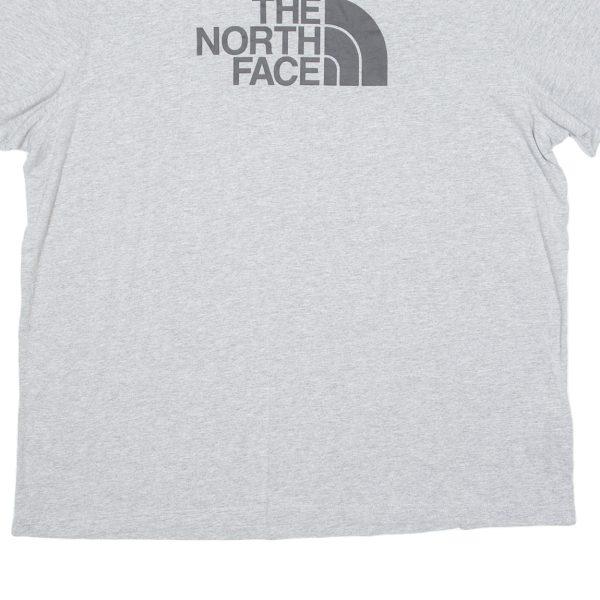 THE NORTH FACE Mens T-Shirt Grey Crew Neck 2XL Fashion