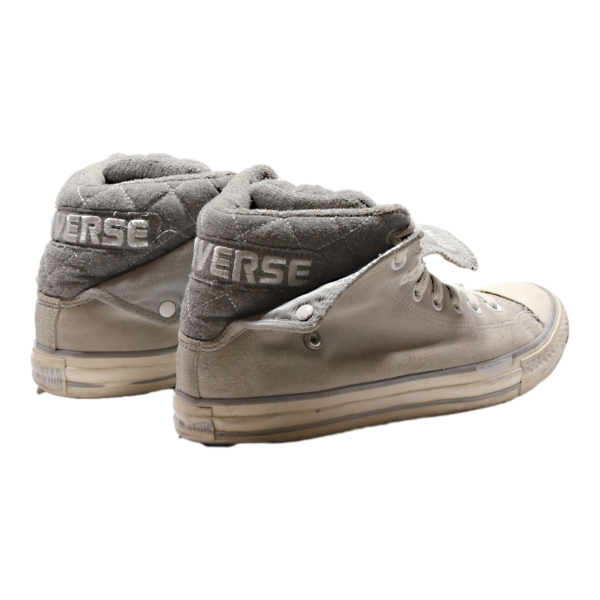 CONVERSE High Top Trainers Grey Canvas Womens UK 8.5 Online Hot Sale