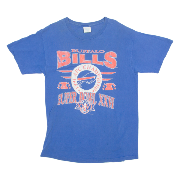 TULTEX Buffalo Bills NFL Mens T-Shirt Blue USA Crew Neck XL For Discount