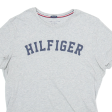 TOMMY HILFIGER Womens T-Shirt Grey L Fashion