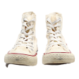 CONVERSE Chuck Taylor All Star High Top Trainers White Canvas Womens UK 4.5 Sale