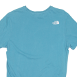 THE NORTH FACE Mens T-Shirt Blue Crew Neck L Fashion