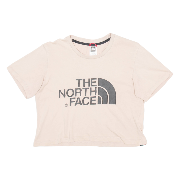 THE NORTH FACE CROPPED Womens T-Shirt Pink S For Cheap