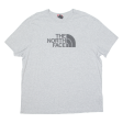 THE NORTH FACE Mens T-Shirt Grey Crew Neck 2XL Fashion