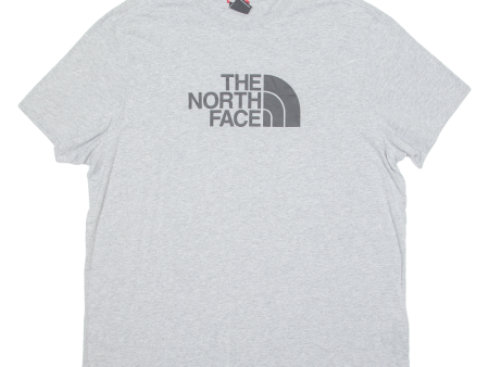 THE NORTH FACE Mens T-Shirt Grey Crew Neck 2XL Fashion