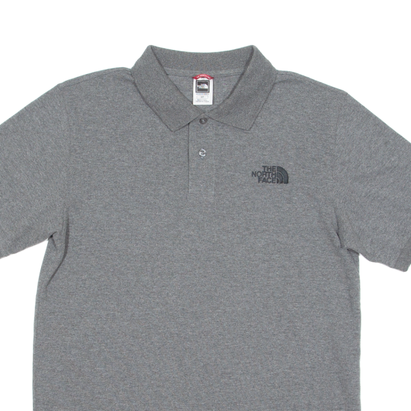 THE NORTH FACE Mens Polo Shirt Grey S on Sale