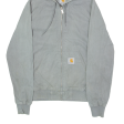 CARHARTT Active Mens Workwear Jacket Grey Hooded Houndstooth M Online Sale