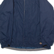 DICKIES Mens Jacket Blue Hooded S Fashion