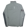 REEBOK Mens T-Shirt Grey Long Sleeve 1 2 Zip S For Sale