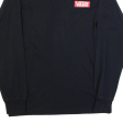 VANS Mens T-Shirt Black Long Sleeve S Online now