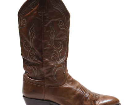 DAN POST Cowboy Boots Brown Leather Mens UK 9.5 Cheap