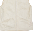 Womens Gilet Beige Leather UK 14 Online