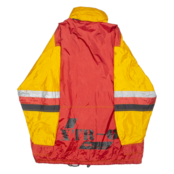 ON AIR XTR---6 Mens Rain Jacket Yellow 80s Hooded Colourblock S Online Sale