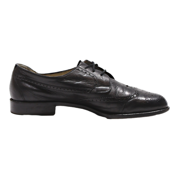 BALLY Brogue Shoes Black Leather Mens UK 8.5 For Cheap