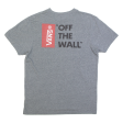 VANS Custom Mens T-Shirt Grey M Fashion