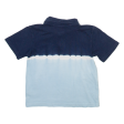 OSHKOSH B GOSH Boys Polo Shirt Blue Colourblock 2Y Cheap