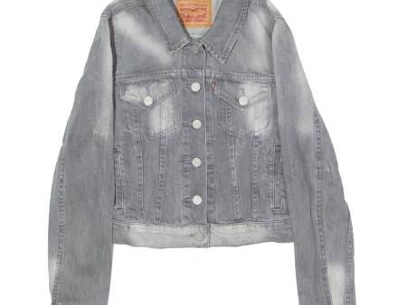 LEVI S Womens Denim Jacket Grey S Online Sale