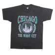 SCREEN STARS BEST Chicago Mens T-Shirt Black L Cheap