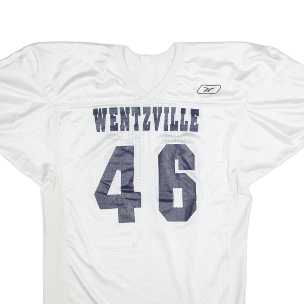 REEBOK Wentzville Mens Jersey White USA V-Neck Nylon L Sale