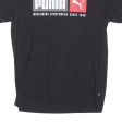 PUMA Mens T-Shirt Black Crew Neck L For Cheap