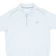 NIKE Soft Touch Mens Polo Shirt Blue L Online Sale