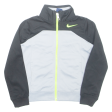 NIKE Boys Track Jacket Grey 4Y Supply