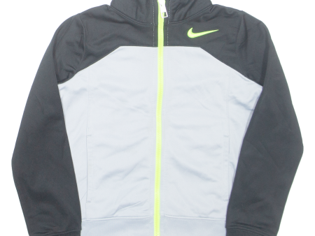 NIKE Boys Track Jacket Grey 4Y Supply