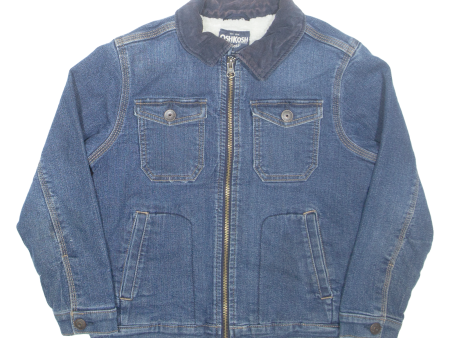 OSH KOSH B GOSH Boys Sherpa Lined Denim Jacket Blue 8Y Online now