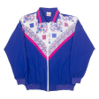 G.W. Womens Jacket Purple 80s Crazy Pattern S Online Hot Sale