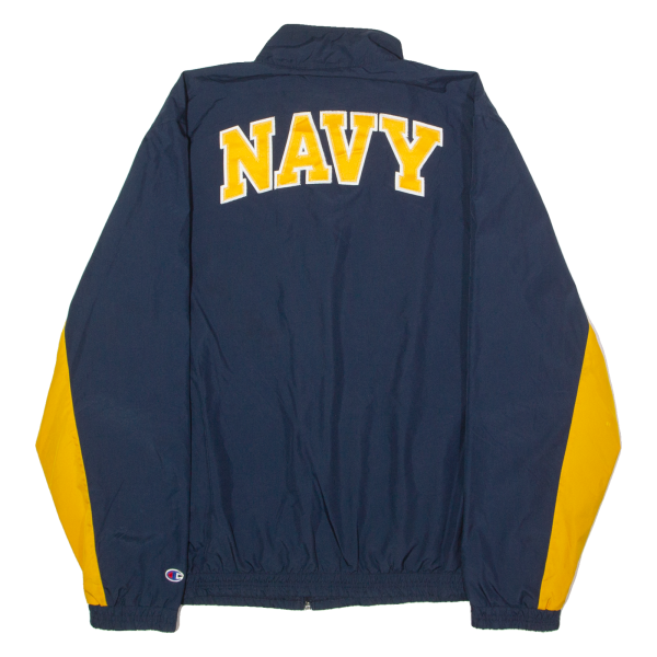 CHAMPION US Navy Mens Windbreaker Jacket Blue USA Colourblock L Online Hot Sale