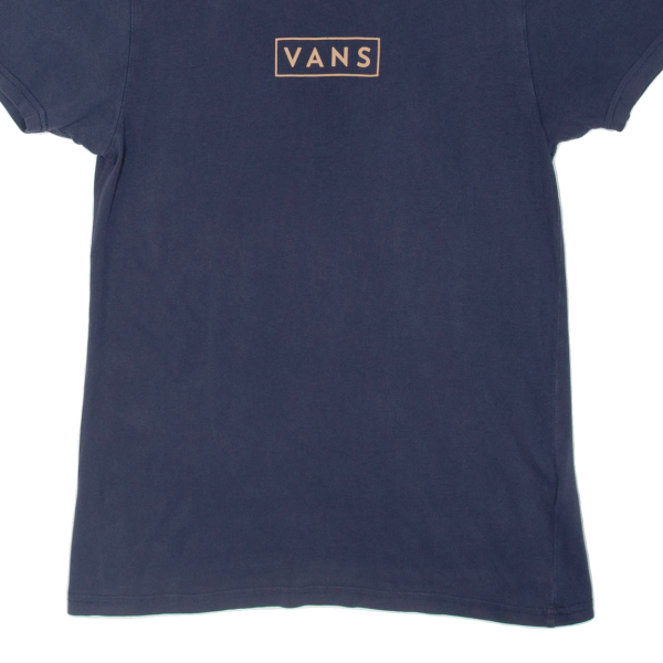 VANS Custom Fit Mens T-Shirt Blue S on Sale