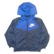 NIKE Boys Jacket Blue Hooded 7Y For Discount