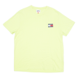 TOMMY HILFIGER Mens T-Shirt Green Crew Neck XL Online