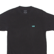 VANS Mens T-Shirt Black Crew Neck S Cheap